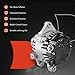 A-Premium Alternator Compatible with Toyota Corolla 2014-2019 1.8L, 12V 115A 6-Groove Decoupler Pulley Clockwise, Replace# 27060-0T230, FG12T050