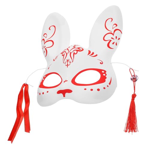Masque animal renard réaliste demi-visage confortable pour fête costumée