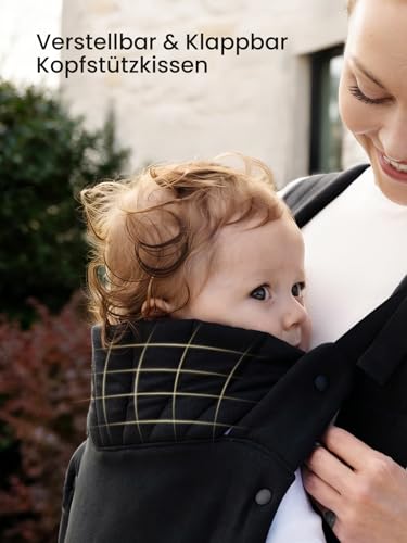 Grownsy Babytrage für Neugeborene, Ergonomische Kindertrage 3-20kg – Ansicht 3