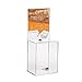 Source One Premium Tall Donation Box for Charity with 6.75″ x 8.5″ Sign Holder Available in Multiple Colors (1 Pack, Clear)