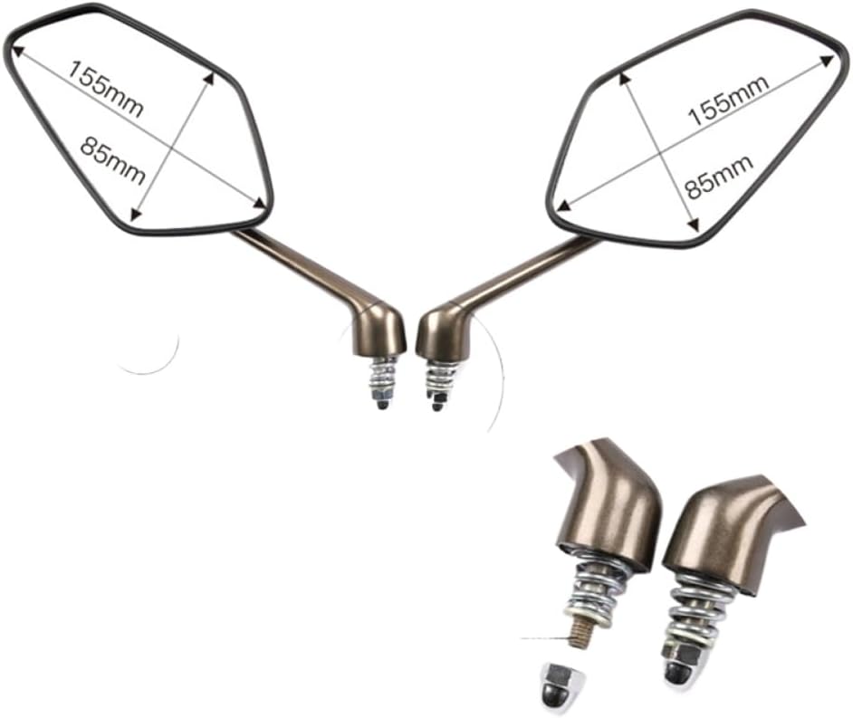 Left And Right Rear View Mirror Set Compatible With ZONTES 310 ZT250-S-R ZT310X XT310R XT310T XT310V Motorcycle