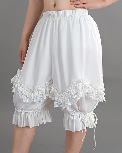 Nuoqi Bloomers For Women Ruffle Bloomers Women Victorian Pantaloons Girls Renaissance Pumpkin Shorts Xxl/3Xl thumb #2