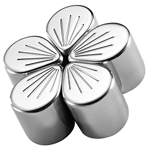 HOLIDYOYO 5 piezas Cubitos Hielo Reutilizables Acero Inoxidable Enfriadores para Whisky Vino Cerveza Bebidas Variadas