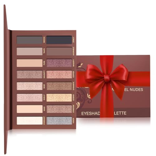 Lamora Paleta De Sombras De Ojos Profesionales - Paleta Maquillaje - Altamente Pigmentados 16 Colores Brillantes y Mate