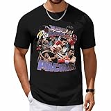 Manny Graphic Pacquiao Shirt Men's Printed Short Sleeve TshirtVintage Rock Band Tee Summer Casual Round Neck Tops Black