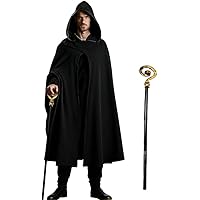 Disfraz Medieval Hombre Capa Medieval Renacentista con Capucha