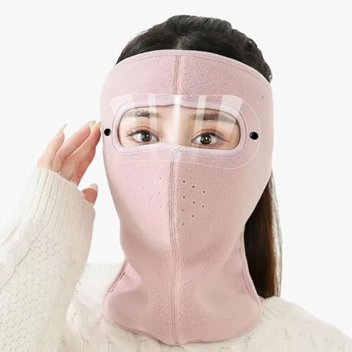 Vollgesichts-Sturmhaube mit Anti-Beschlag-Brille, winddichte Wintermaske zum Skifahren und Radfahren, thermischer Nackenwärmer, Outdoor-Sportausrüstung für kaltes Wetter