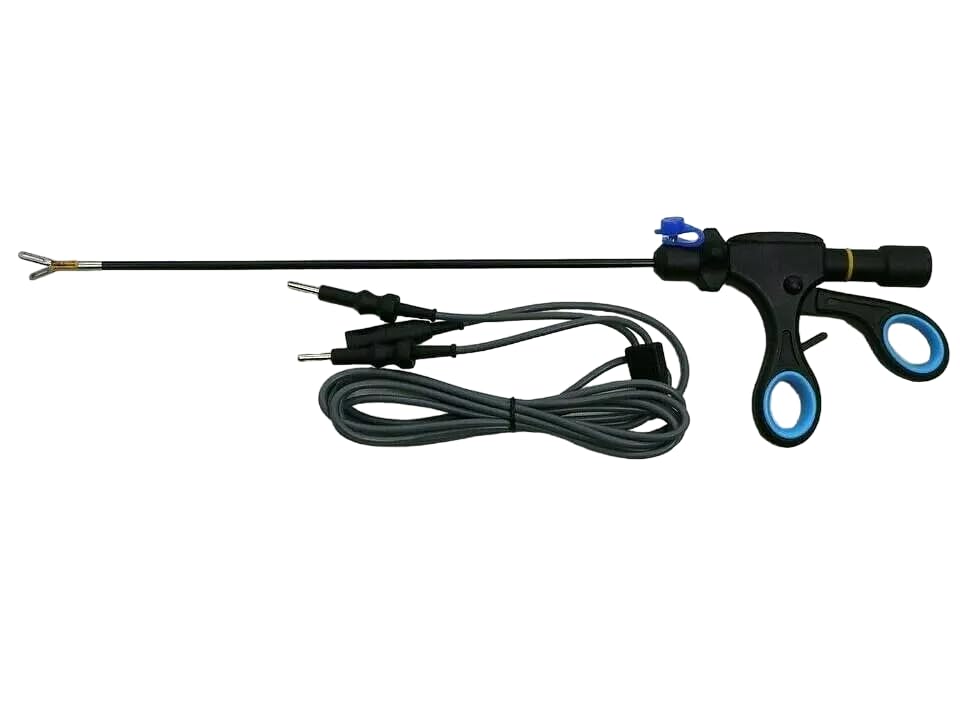 Laparoscopic Bipolar Fenestrated Dissector Grasper Cable Laparoscopy Reusable Surgical Medical Autoclavable Instruments Set 5mm 330mm 2Piece