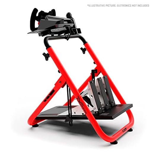 Extreme Simracing Suporte Para Volante Cockpit Simulador SXT V2 Vermelho