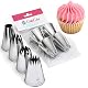 Spritztülle Cukkicakes 4er Set Profi XL (849, 869, 829, 808) für Dekoration