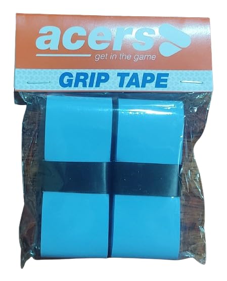 Acers Badminton Racket Grip PU Material(Rubber) Pack of 2 Racquet/Squash/Tennis Overgrip (Both Blue) (B0D43H4MR7) Amazon Price History, Amazon Price Tracker