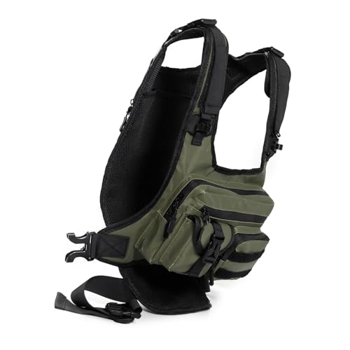 Wayfadacc Riñonera deportiva con múltiples bolsillos para correr, senderismo, ciclismo y gimnasio, entrenamiento al aire libre, senderismo, camping
