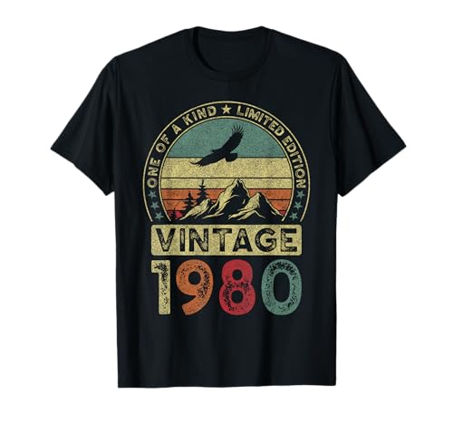 Vintage 1980, Edizione Limitata, 45° Compleanno, Anni 45 Maglietta