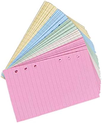 TOYANDONA 6 Ring A6 Binder Planner Refill Paper Refillable White Paper for Loose Leaf Binder Notebook Diary Traveler Journal Inserts 50 Pages