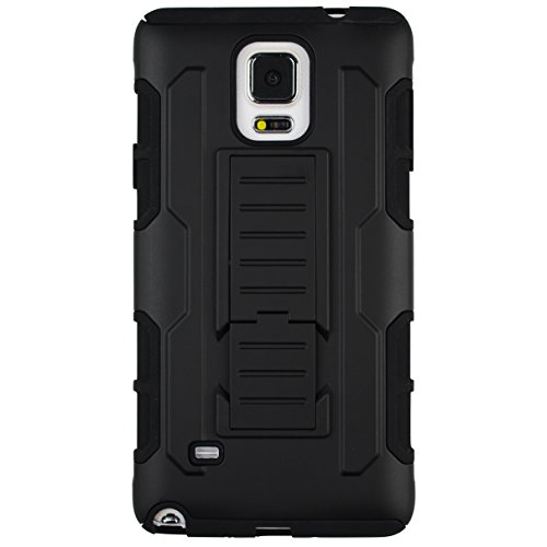Black Belt Hybird Belt Clip Holster Cover Cellphone Case For Samsung Galaxy Note 4 #TOP1