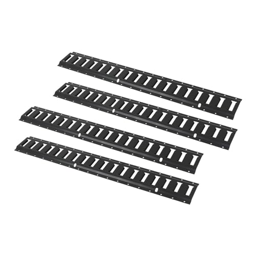 Silscvtt Schwarze E-Schienen-Spanngurte, 4-teilig, 90cm