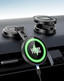 YOSH MagSafe 車載ホルダー 充電 15W急速充電【曲面にも密着！日本全域高低気温対応ベース】車載スマホホルダー 充電 折りたたみ式 スマホホルダー 車 ワイヤレス充電 マグネット 高級亜鉛合金製 放熱性強化 360度回転 粘着式 3Mベース 曲面ダッシュボードにも対応 iPhone 17-12シリーズ Galaxy Pixel 全機種対応
