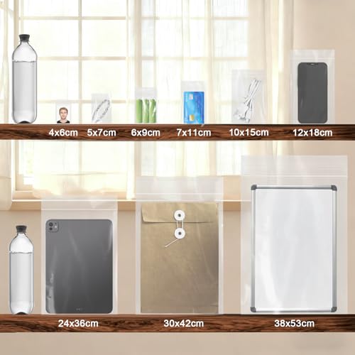 Nasxkji 240 Stück Zip Beutel 4x6 cm Druckverschlussbeutel Klein Transparent Kleine Plastiktüten Plastikbeutel Verschließbar für Ringe Schmuck Süßigkeiten Schrauben Toilettenartikel Büroklammern