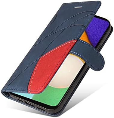 NEXCURIO Wallet Phone Case Compatible with Samsung Galaxy A13 4G Case Wallet with Credit Card Holder Stand Women Men Leather Flip Case Folding Cover Shockproof - Blue