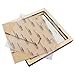 Chinflly 2 PCS Wood Embroidery Hoop Frame,7 Inch Square Embroidery Hoops Wood Display Frame for Finished Cross Stitch Hoop Frame DIY Art Craft Sewing Ornaments