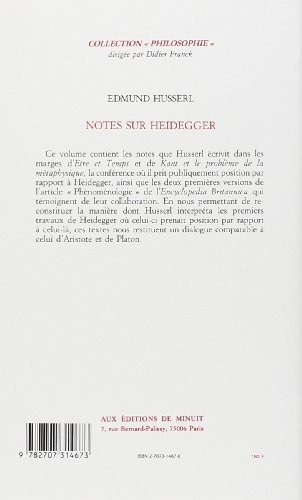 Notes sur Heidegger : décrypter la phénoménologie sans difficulté - 3