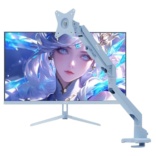 Image of Pixio PX279 Wave Blue 27 inch 240Hz Refresh Rate FHD 1080p Resolution Fast IPS Panel 1ms GTG Resonse Time Gaming Monitor and PS1S Wave Blue Single Monitor Arm - Fits up to 32 inches and 19.8lbs