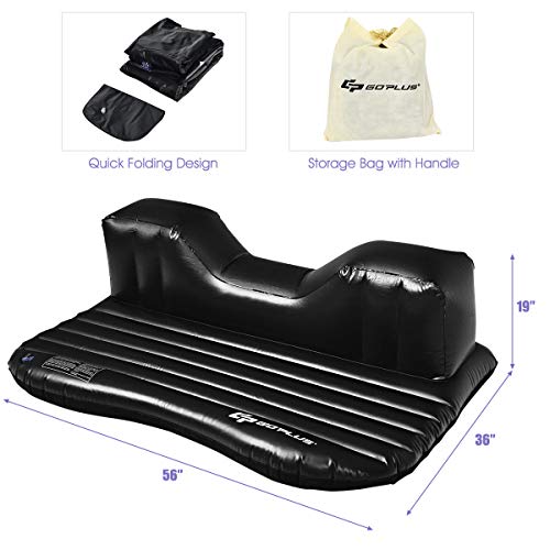 Goplus SU-2132-PA Inflatable Car Air Mattress, Backseat Suv Air Bed With Pillow, Portable Truck Air Mattress thumb #5