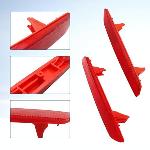 Image of 1 Pair Left Right Side Red Rear Bumper Reflector Light Fit for Honda CR-V 2010 2011 Replace 33505-SWA-J01 HO1185101 HO1184101