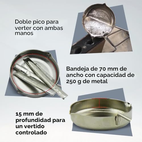 Miniatura 2 de Prince August Hobby Pa2042 - Cucharón De Metal Con Mango De Madera