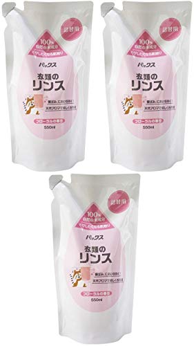 パックス 衣類のリンス 詰替用 550ml×3個
