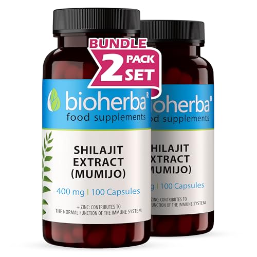 BIOHERBA Shilajit, 200 Gélules de 400 mg