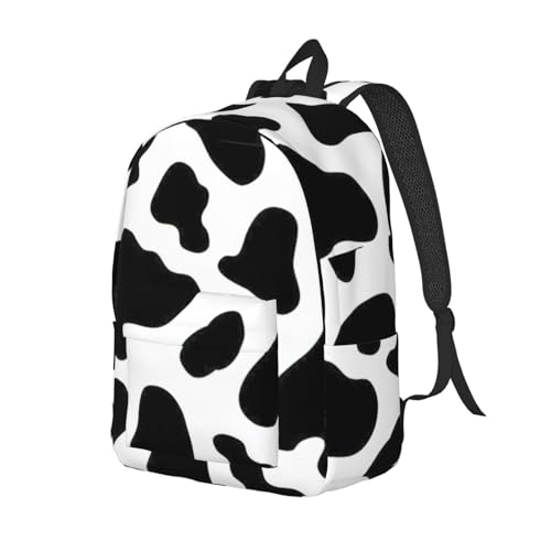 BREAUX Cow spot Canvas Casual Lightweight Duffel Bag, Fashion Duffel Bag, Unisex Travel Backpack2