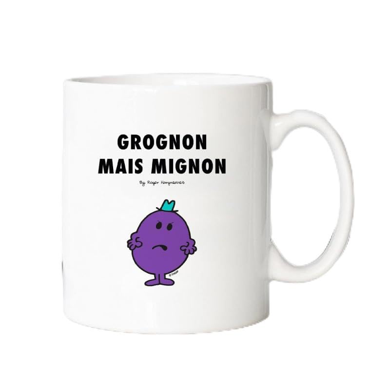 Monsieur Madame Mug Grognon mais Mignon - Mug céramique imprimé en France - Licence Officielle