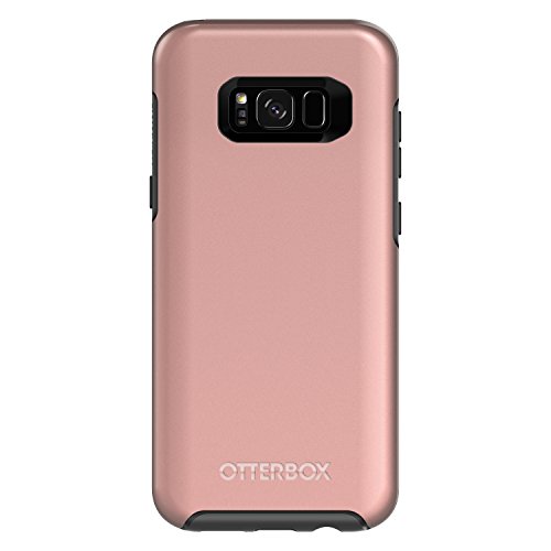 OTTERBOX Symmetry Series for Samsung Galaxy S8+ - Frustration FRĒe Packaging - Pink Gold (Black/Pink Gold Graphic)