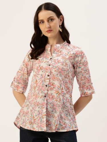 Image of Printed Mandarin Shirt - Casual & Chic (S-3XL)