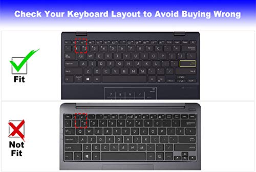 Mubuy-Gol Keyboard Cover Skin For Asus Laptop L210 L210Ma-Db01 Ultra Thin 11.6 Inch Laptop And 13.3 Inch Asus Vivobook S13 S333Ea S333Ja S333Jp Laptop Us Keyboard Cover (Not Fit Model E203 L410)-Gradualpink thumb #1