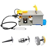 【EQUEMLICHE BEDIENUNG】: Diese Poliermaschine ist einfach zu bedienen und leicht zu verstehen, so dass auch Anfänger schnell damit arbeiten können. Dank ihres kompakten und platzsparenden Designs eignet sie sich für den Einsatz in einer Vielzahl von Arbeitsumgebungen.