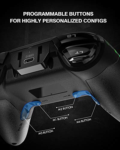 Easysmx Pc Wireless Controller, Gaming Controller For Computer,Laptop,Ps3,Android Tv Box, Nintendo Switch And Tesla With Turbo, Dual Vibration And 4 Programmable Keys, Battery Up To 14 Hours #TOP5