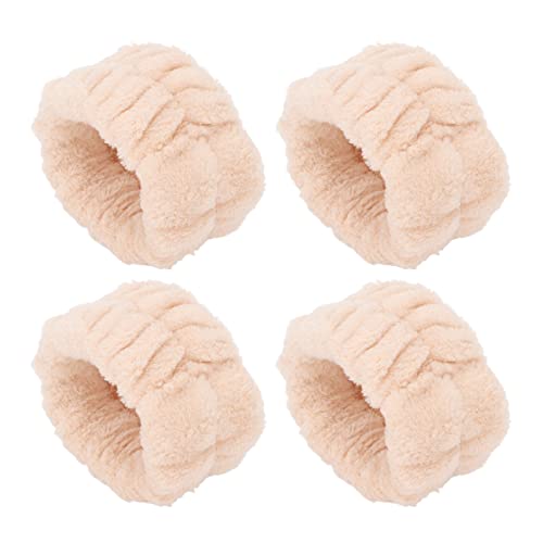 2 Pares de Muñequeras para Lavarse la Cara, Banda de Toalla para Lavar la Muñeca, Ropa Cómoda, Banda para Lavar la Muñeca, Banda para Lavar la Muñeca de Franela Suave con Absorción de Agua Cover