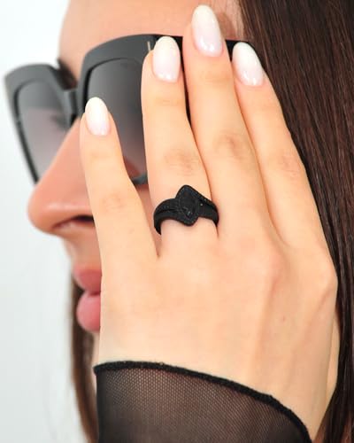 Rinfit Silicone Rings for Women - Promise Ring for Her - Rubber Wedding Bands Women - Marquise & Pear - Patented Design3