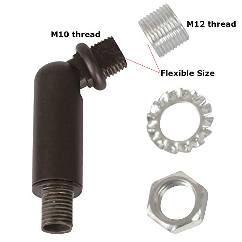 Image of MELUCEE Oil Rubbed Bronze Sloped Ceiling Adapter for Chandeliers Pendant Lights 1 Pcs, Suitable for Vaulted or Angled Ceilings