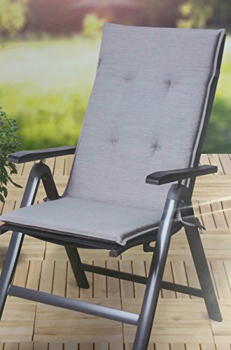 Preisvergleich Produktbild Garden Feelings Auflage für Alu- Klappsessel Klappstuhl (Grau)