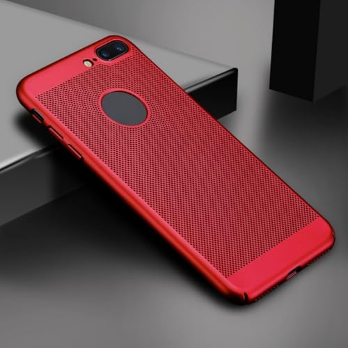 Étui rigide en polycarbonate pour iPhone 7 Plus coque de luxe rouge fine
