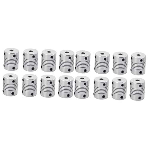 UKCOCO 16pcs Precision Coupling for Step Motor Aluminum Alloy Spring Printer Winding Coupling Step Motor Encoder Shaft