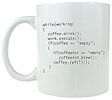 Coffee++ Program - Cool Ceramic Coding Coffee Mug - Makes a Great Gift for Programmers, Nerds,...