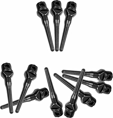 abcdarts Tufftex Puntas de Dardos Softtip, Unisex, Negro, 25 mm Cover