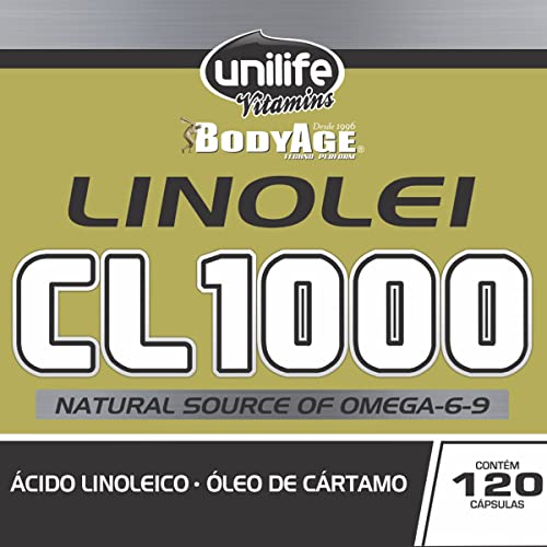 Linolei Cl 1000 Óleo de Cártamo Unilife 120 Cápsulas
