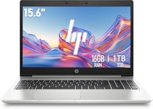 HP ProBook 450 G7 Business Laptop, 15.6 Zoll FHD (1920x1080), Intel Core i5-10210U, 16GB RAM, 1TB SSD, QWERTY Tastatur, Windows 11 Pro (General&uuml;berholt)