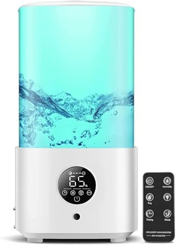 2.5L Humidifiers for Bedroom with Night Light, Cool Mist Humidifi...