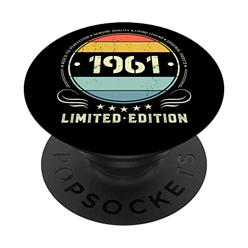 1961 edición limitada 1961 cumpleaños Popsocket para mujeres y hombres PopSockets PopGrip Intercambiable